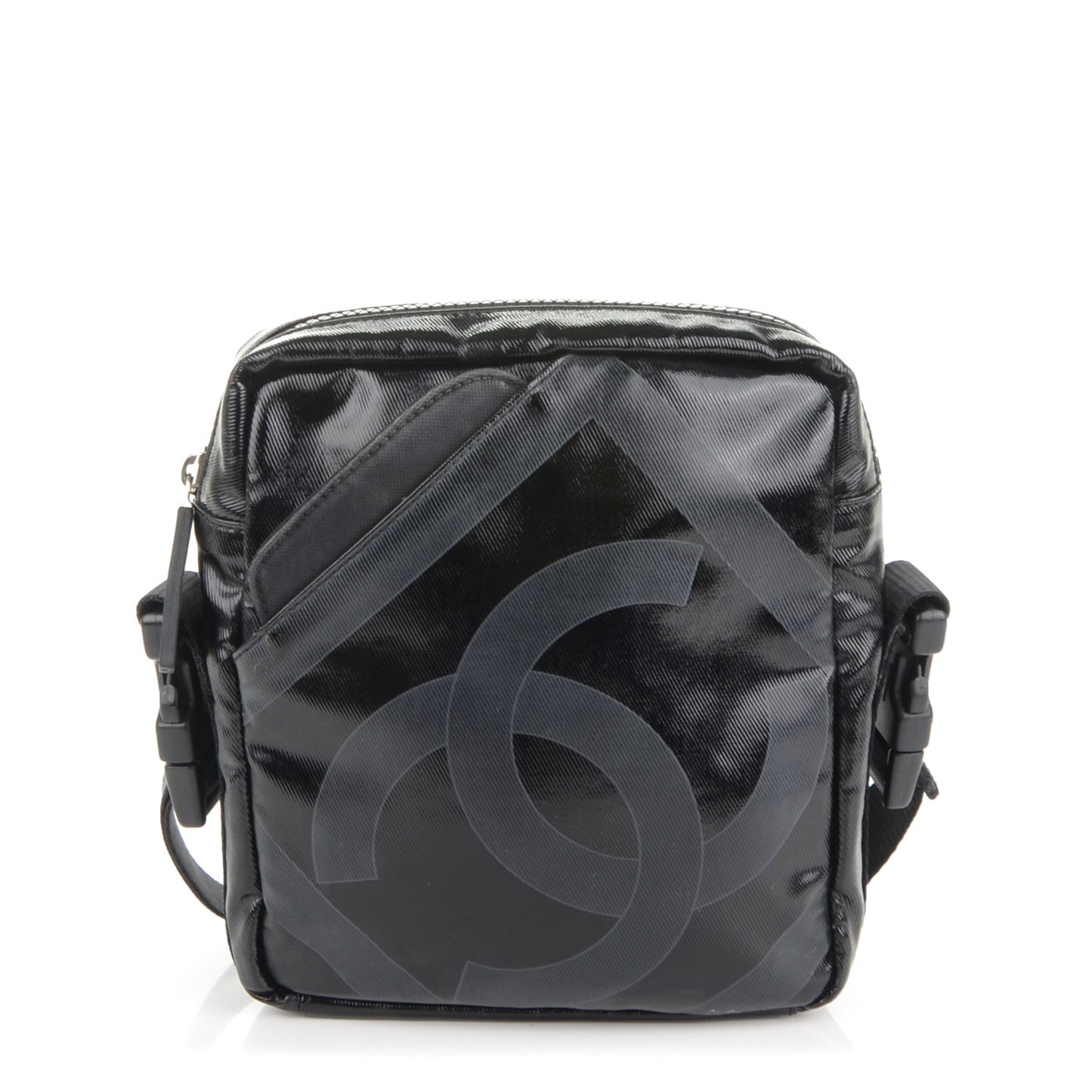 Coated Canvas Sport Crossbody Black