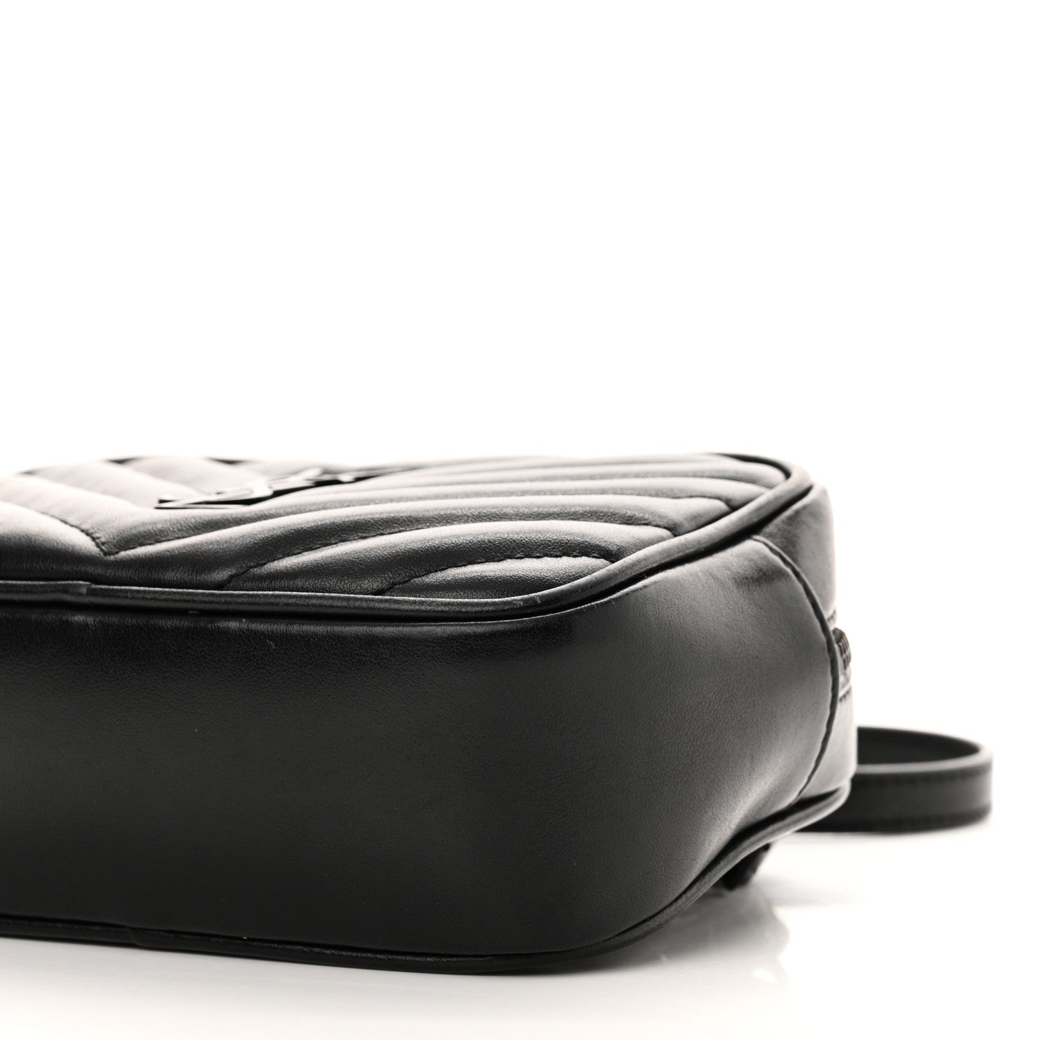 Saint Laurent Calfskin Matelasse Monogram Lou Belt Bag Black 9 of 9