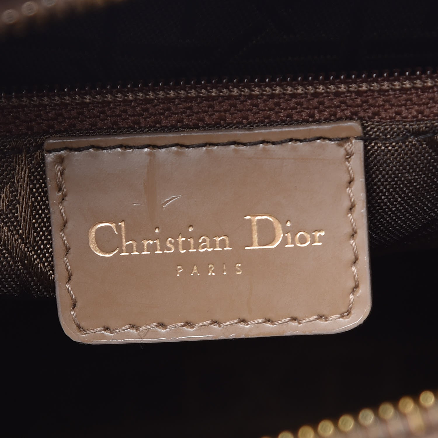 Christian Dior Glazed Calfskin Cannage Medium Lady Dior Beige 6 of 11