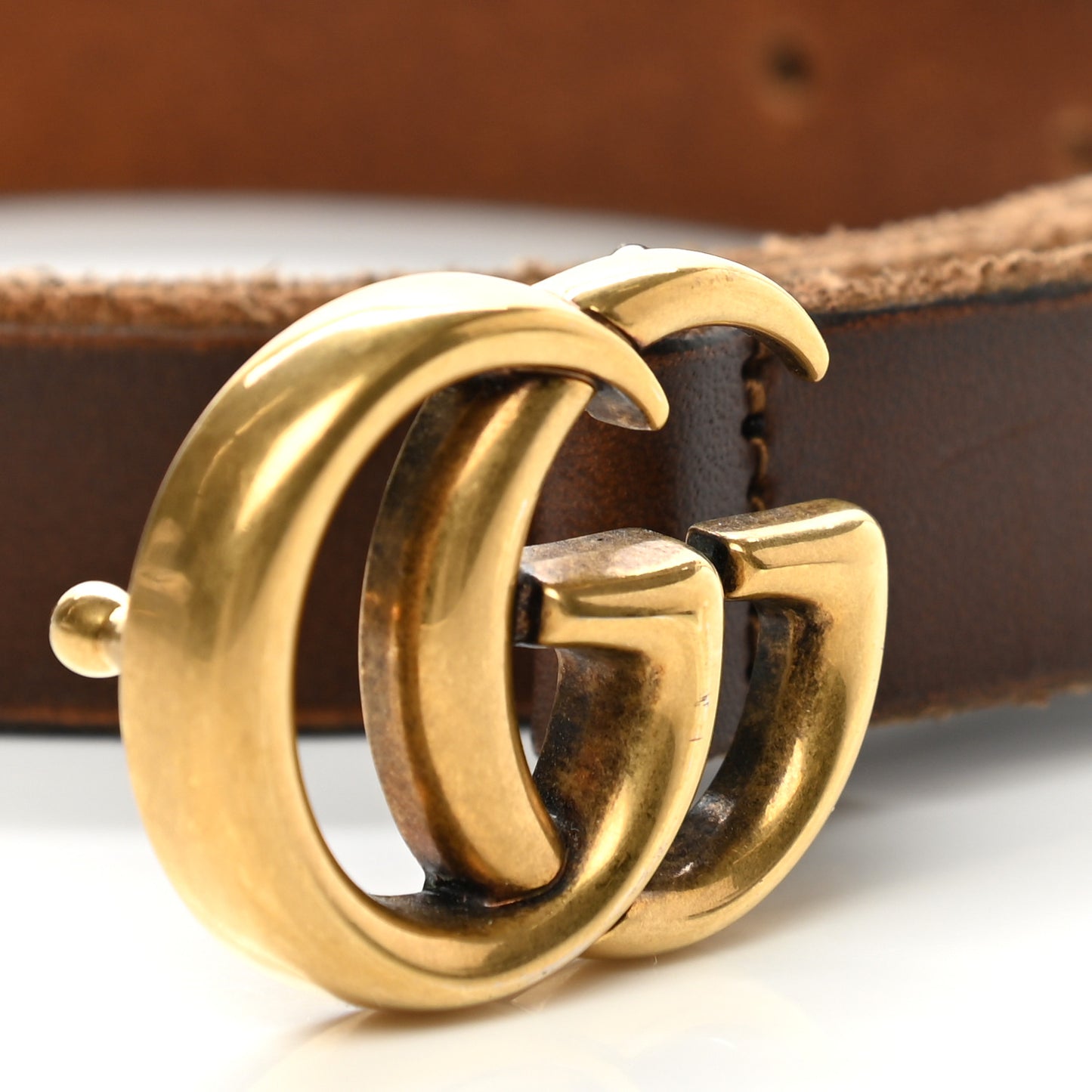 Faded Calfskin Double G 20mm Belt 85 34 Cuir