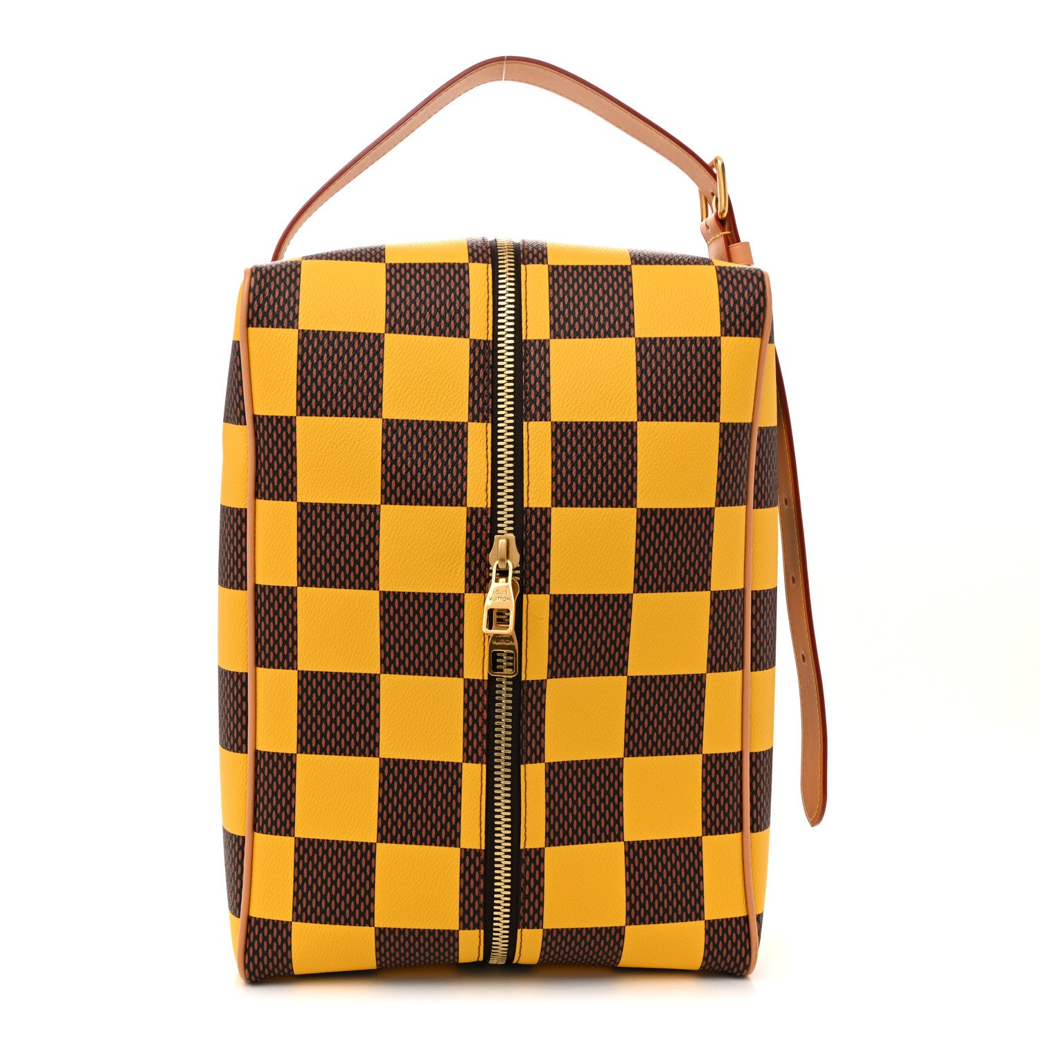 Louis Vuitton Damier Pop Shoes Bag Yellow 1 of 11
