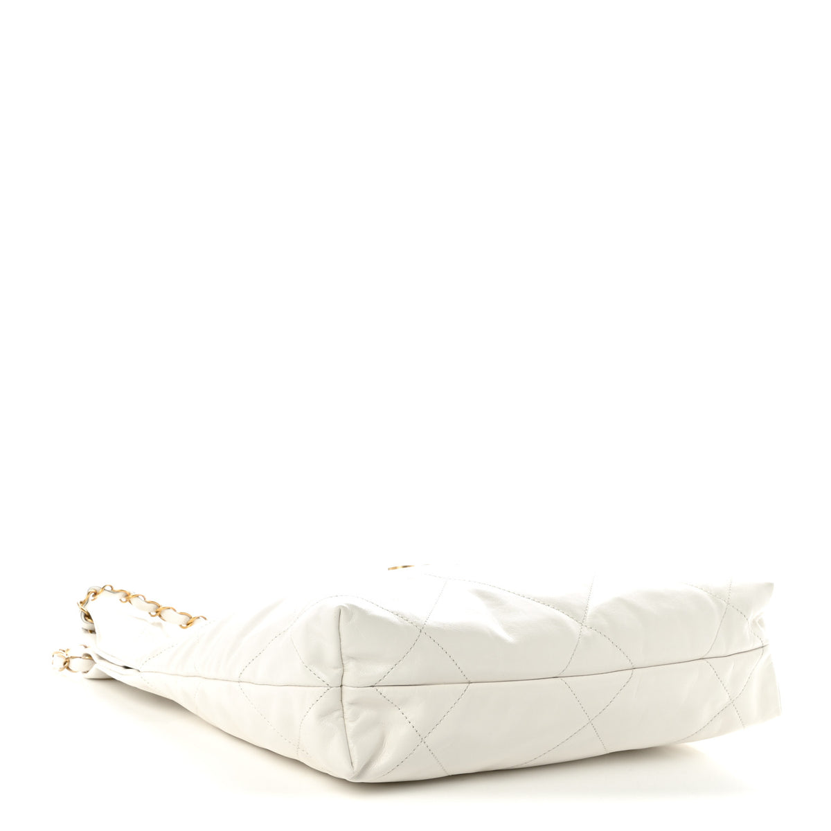 Chanel Shiny Calfskin Quilted Small Chanel 22 White 4 of 10