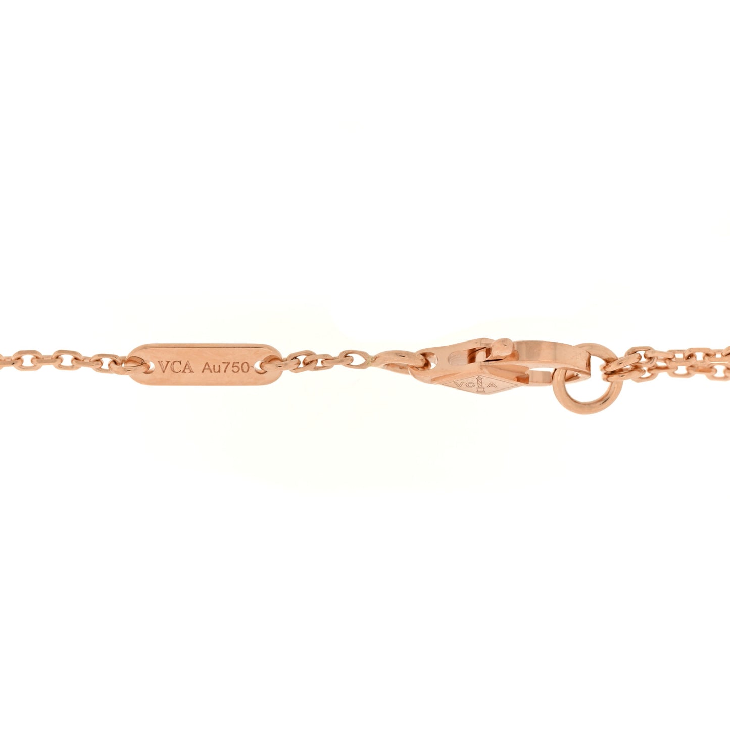 18K Rose Gold Carnelian Sweet Alhambra Heart Bracelet