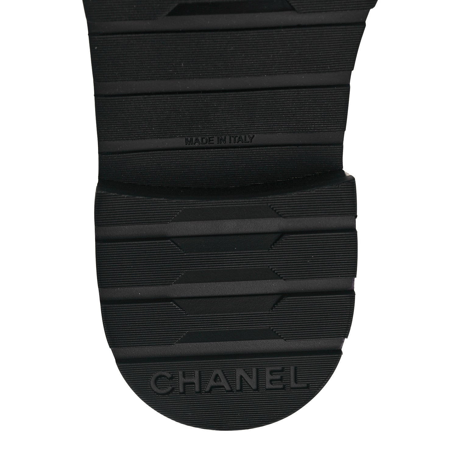Chanel Shiny Calfskin Quilted Lace Up Combat Boots 38.5 Black 6 of 9