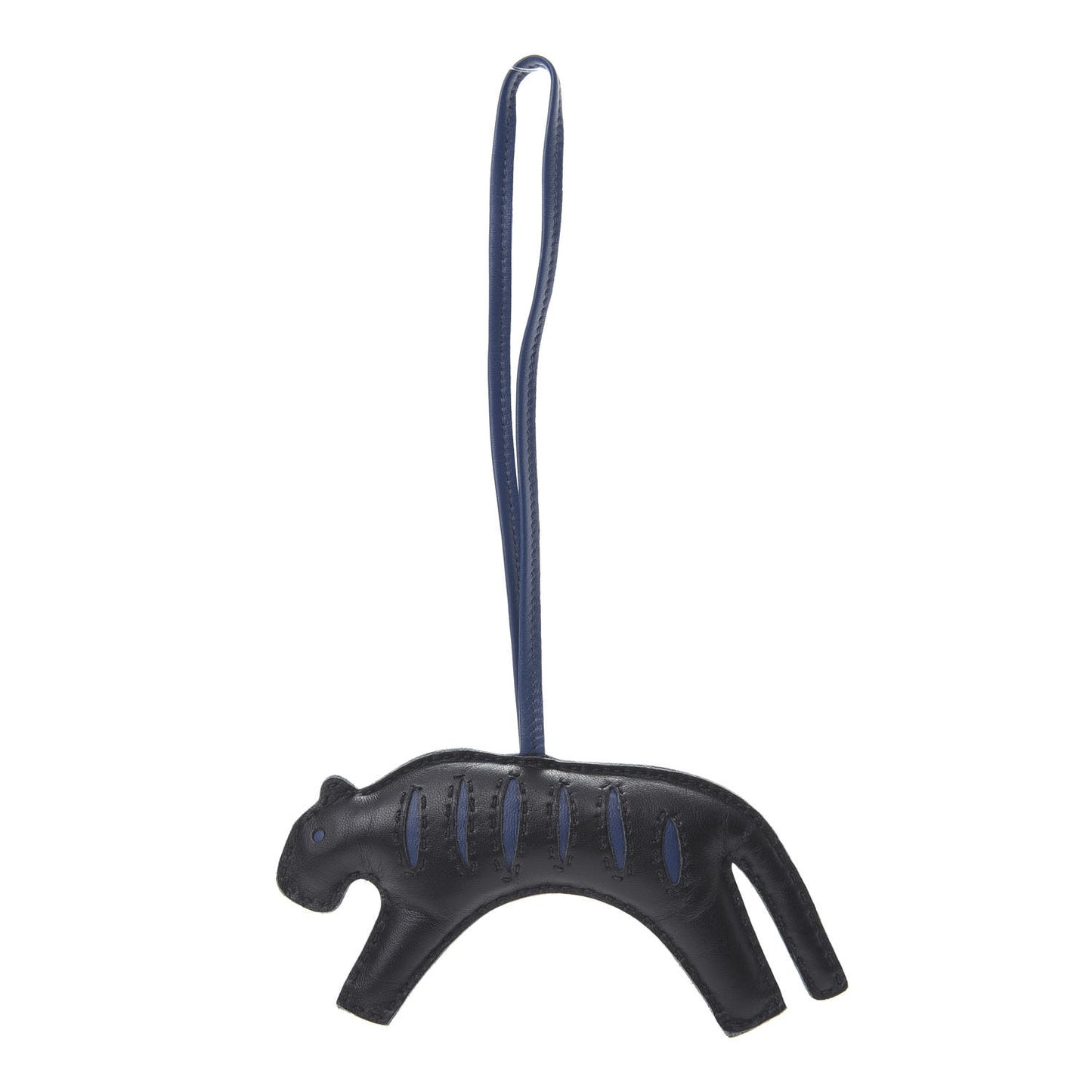Milo Lambskin Rooroo Bag Charm Black Bleu de Malte