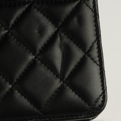 Chanel Lambskin Quilted Wallet On Chain WOC Black 9 of 9