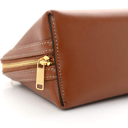 Celine Smooth Calfskin Cuir Triomphe Clutch on Chain Tan 9 of 11