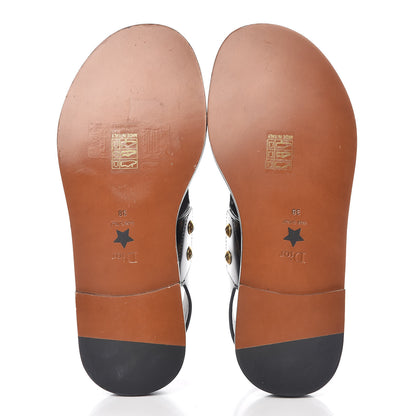 Christian Dior Calfskin Wildior Sandal 38 Black 5 of 9