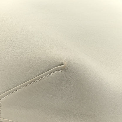 Hermes Veau Sikkim Taurillon Clemence Double Sens 36 Reversible Tote Bleu Pale Gris Perle 16 of 24