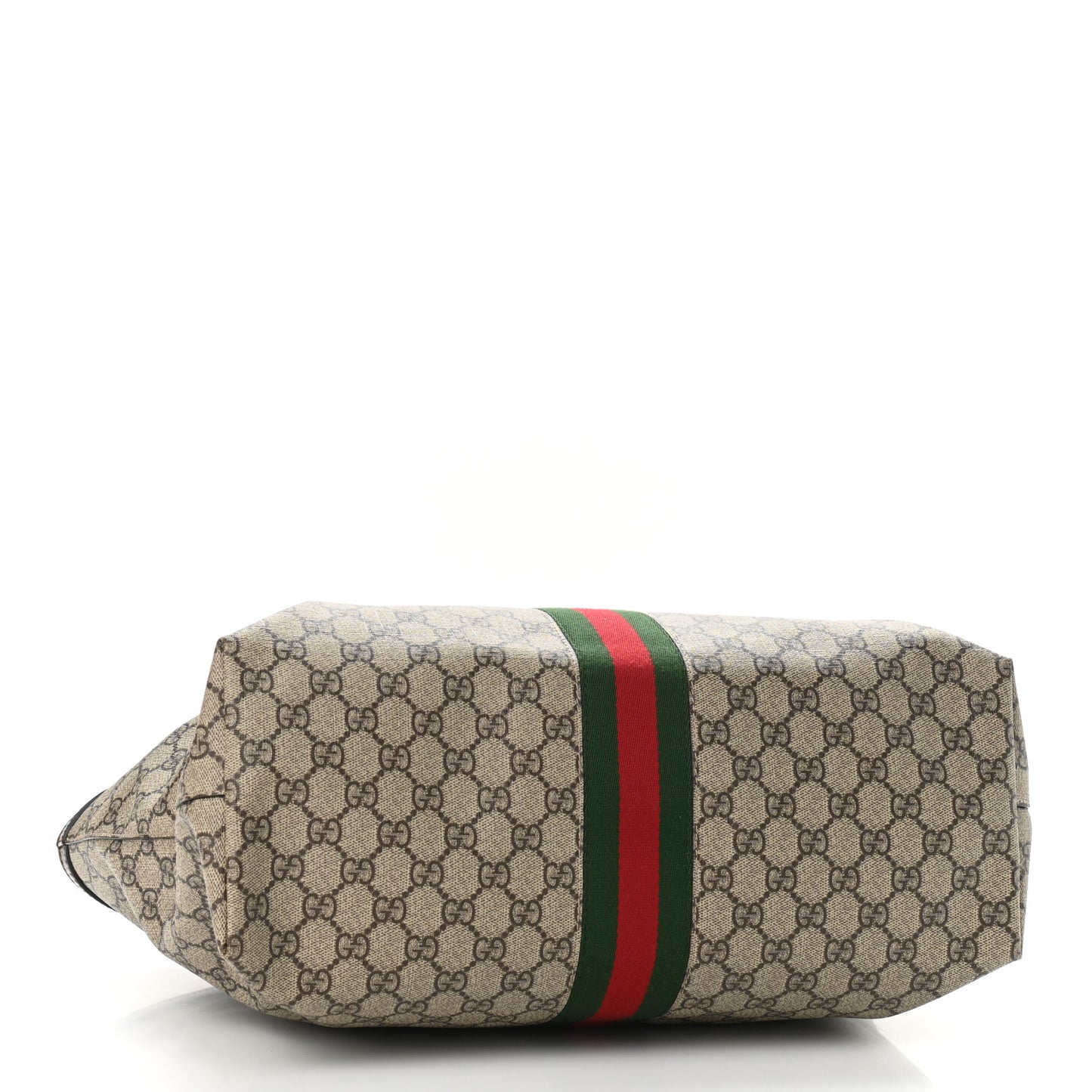 GG Supreme Monogram Medium Ophidia Shopping Tote Brown