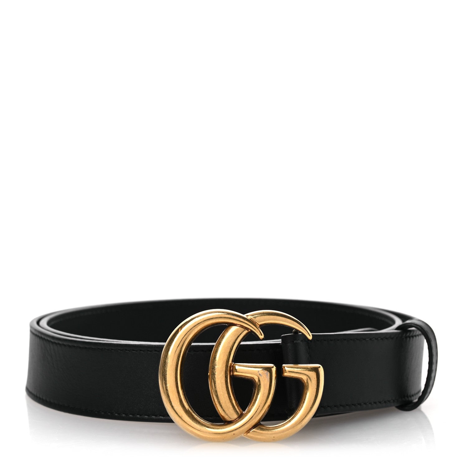 Gucci Calfskin Double G 30mm Belt 90 36 Black 1 of 6