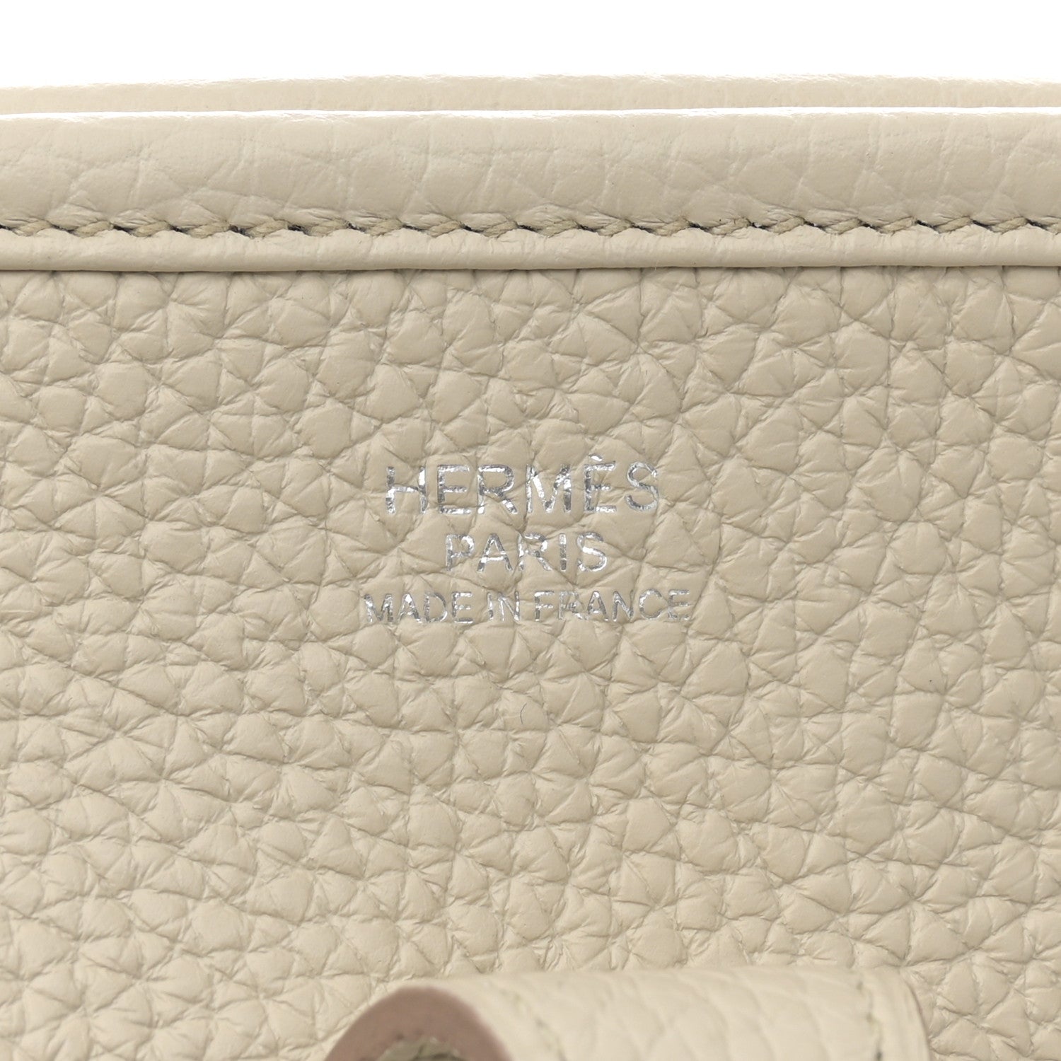 Hermes Taurillon Clemence Evelyne III PM Craie 6 of 11