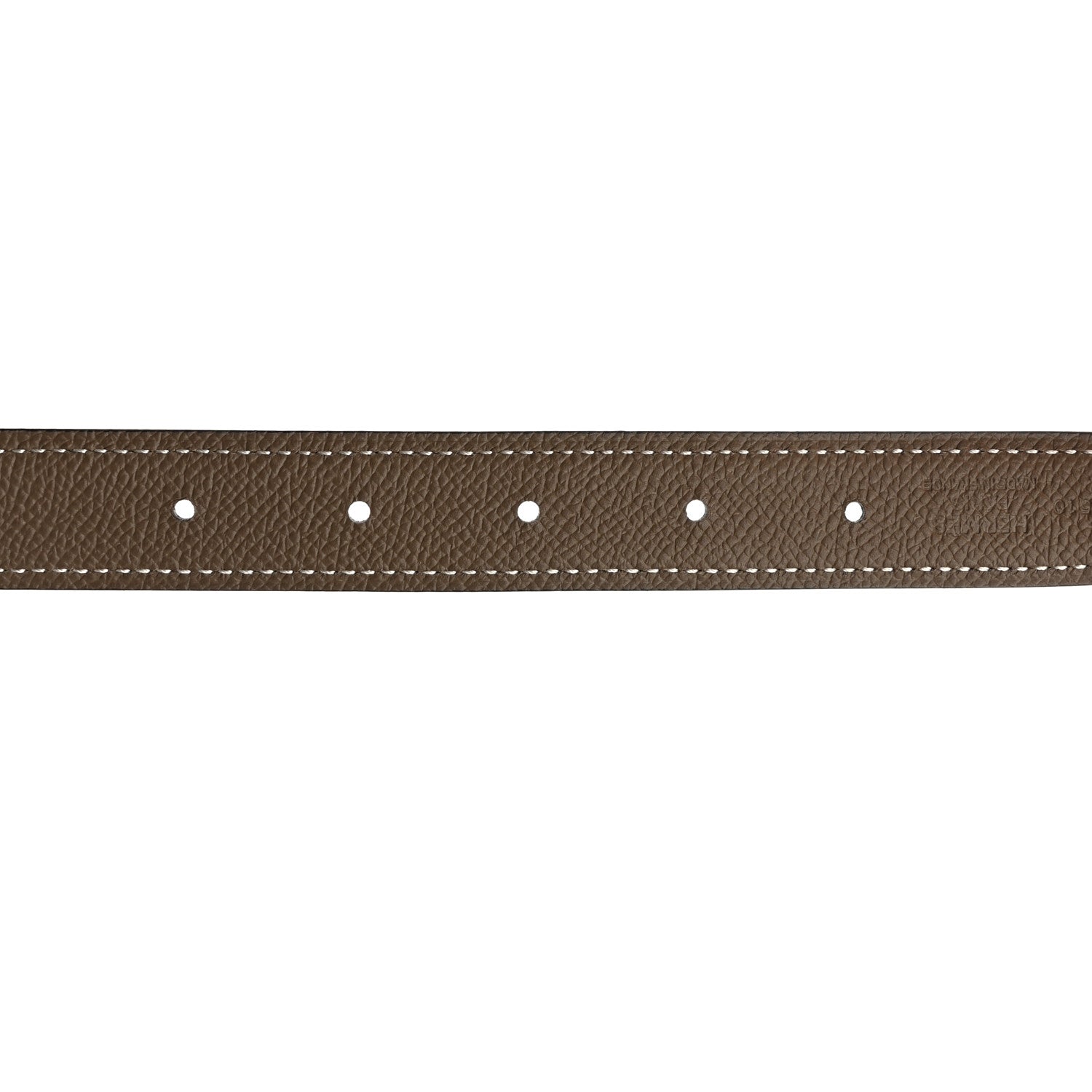 Hermes Swift Epsom 24mm Mini Constance H Belt 75 Black Etoupe 4 of 9