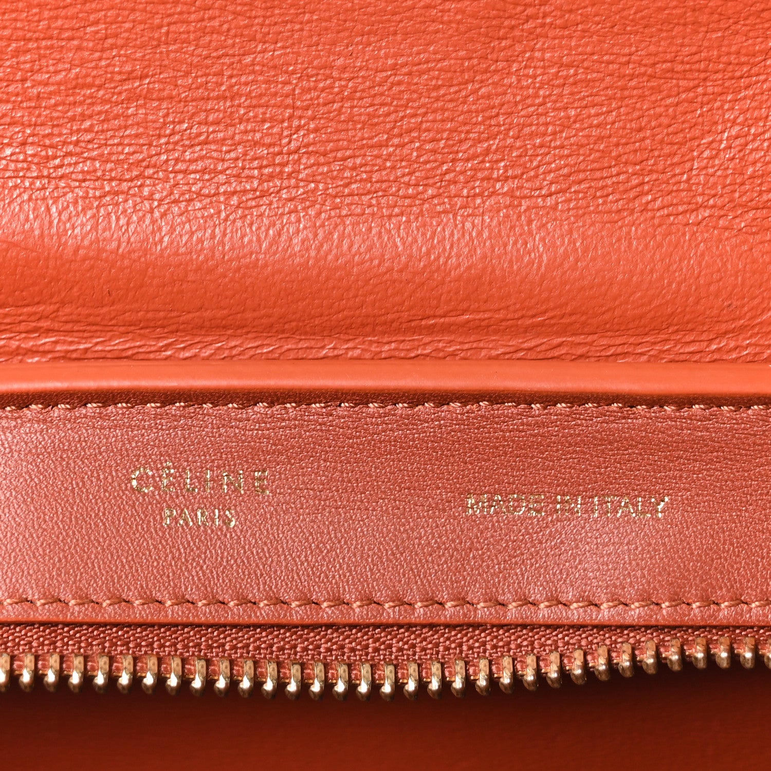 Celine Smooth Calfskin Medium Tri-Color Trapeze Rust Navy Red 6 of 9