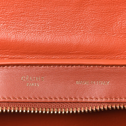 Celine Smooth Calfskin Medium Tri-Color Trapeze Rust Navy Red 6 of 9