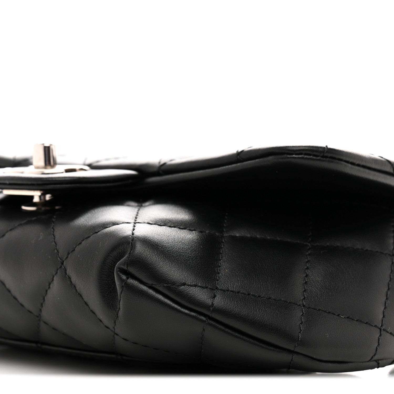 Chanel Calfskin Quilted CC Uniform Flap Belt Bag Black 11 of 12