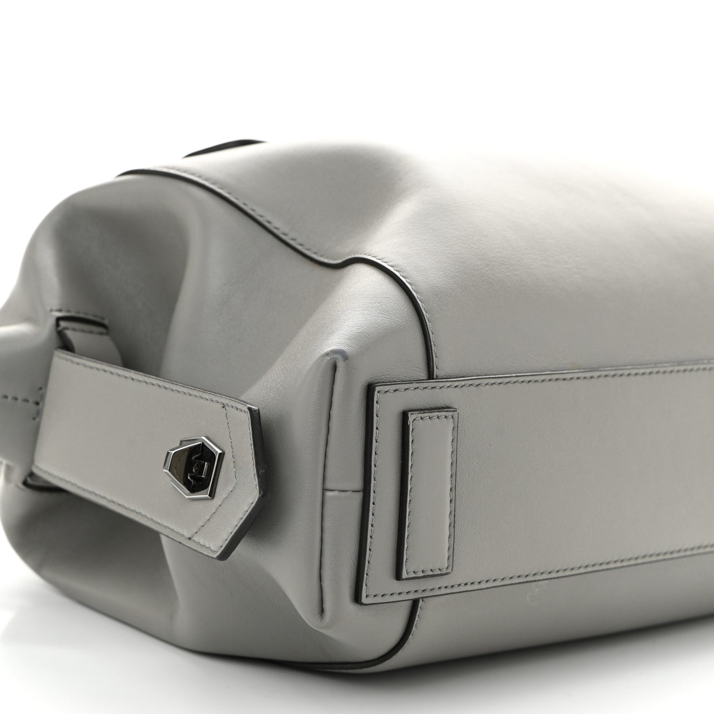 Calfskin Small Soft Antigona Pearl Grey