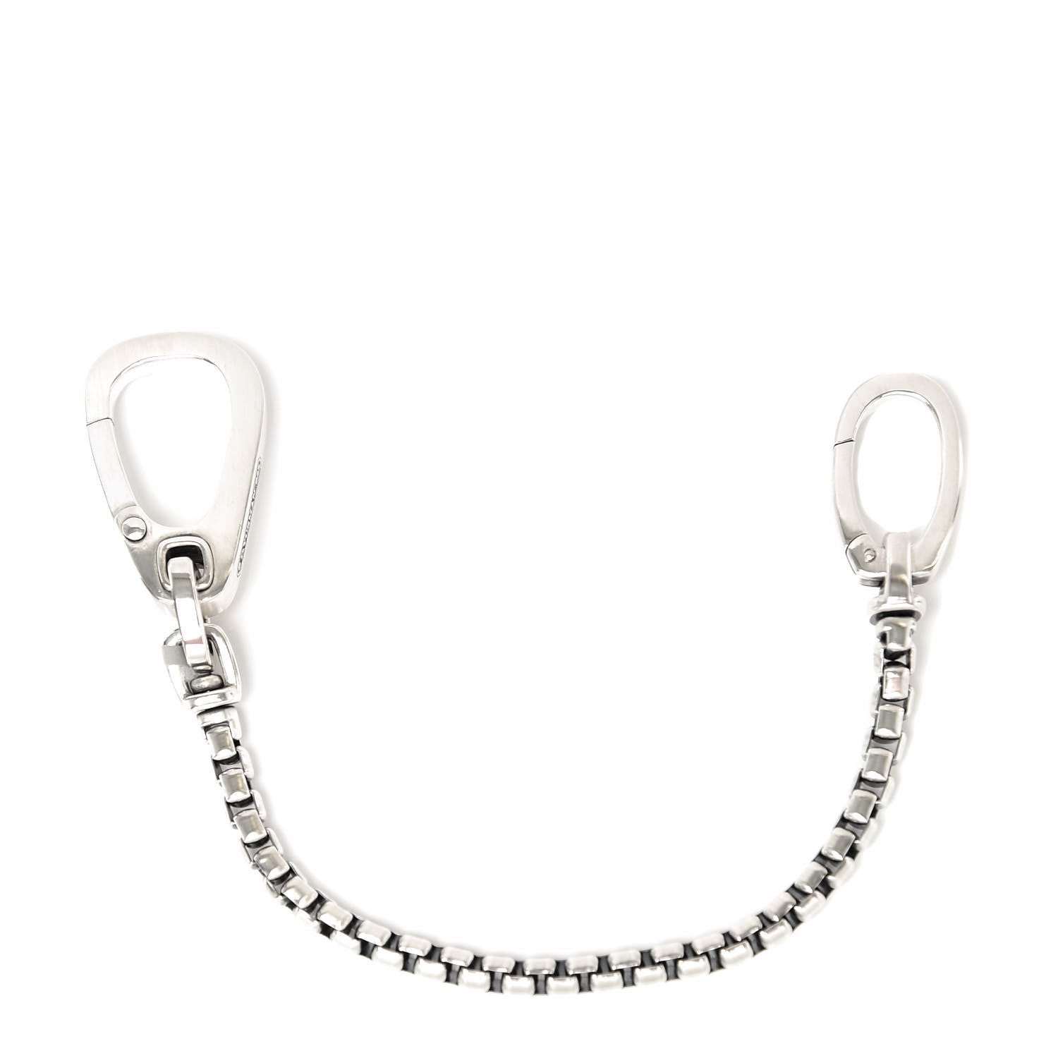 David Yurman Sterling Silver Streamline Key Chain 1 of 3