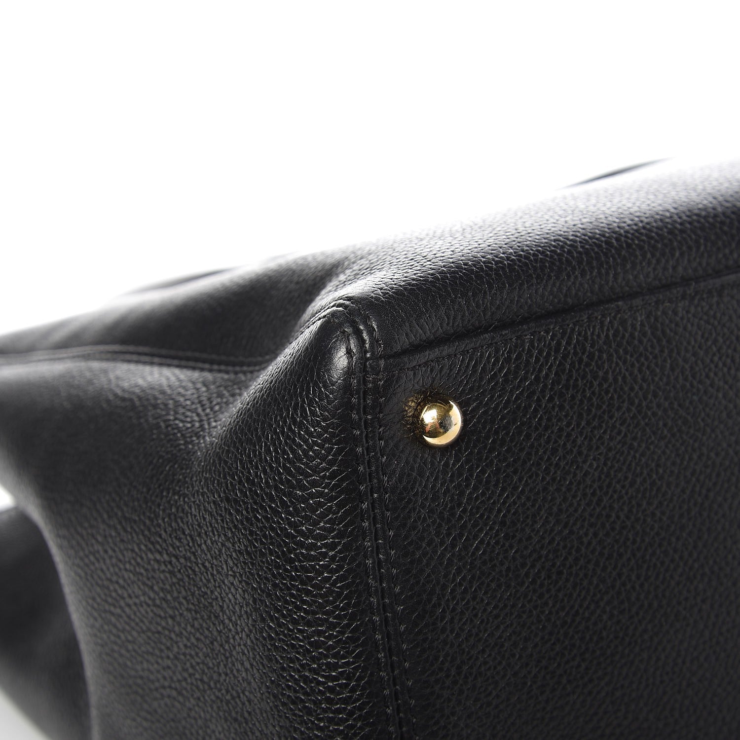 Chanel Calfskin Cerf Executive Shopper Tote Black 11 of 14