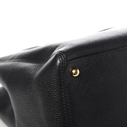 Chanel Calfskin Cerf Executive Shopper Tote Black 11 of 14