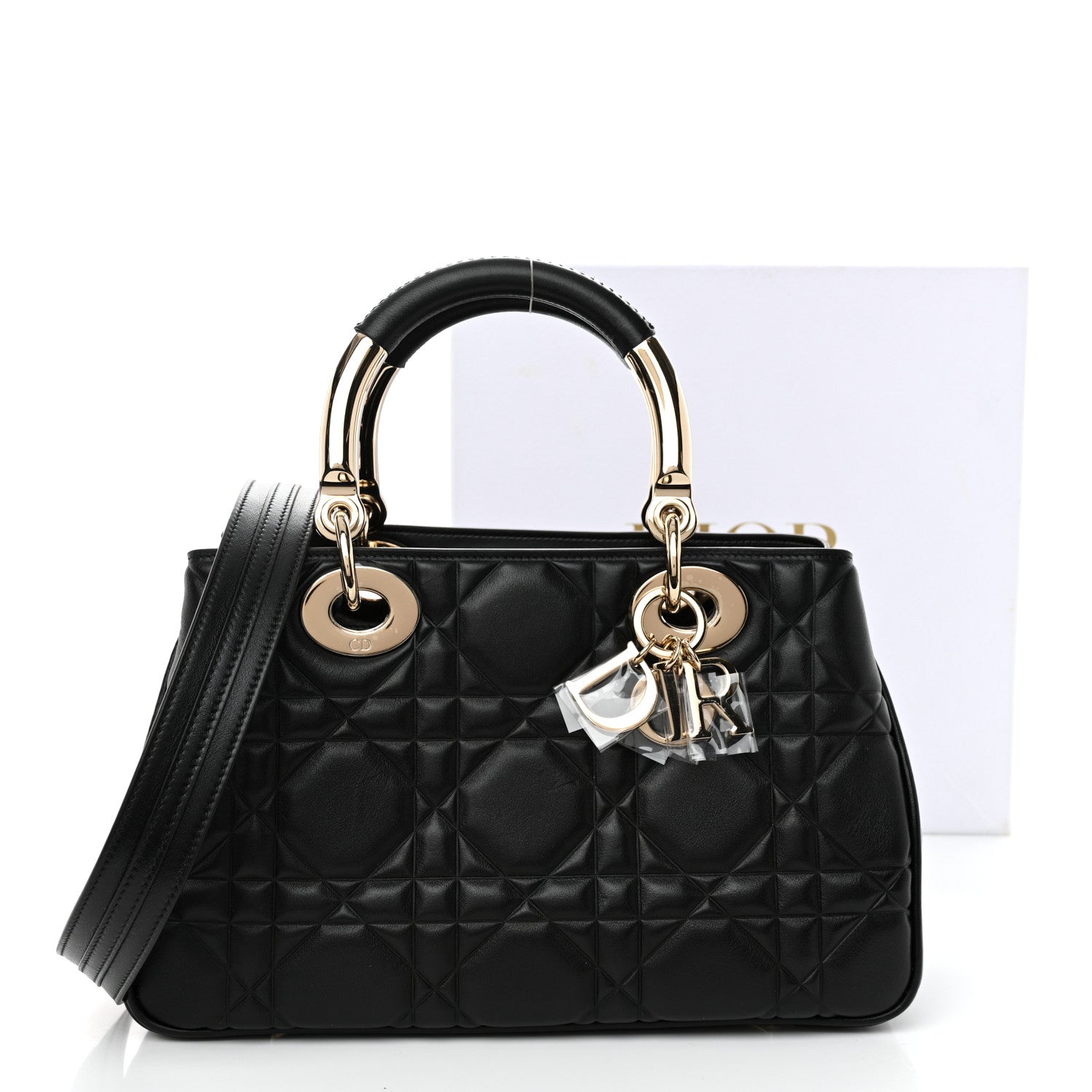Christian Dior Calfskin Cannage Small The Lady 95.22 Black 1727729