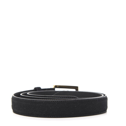 Gucci Suede Icaro G Cube 25mm Belt 85 34 Black 2 of 5