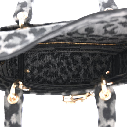 Christian Dior Canvas Mizza Embroidered Medium Lady D-Lite Gray 5 of 16