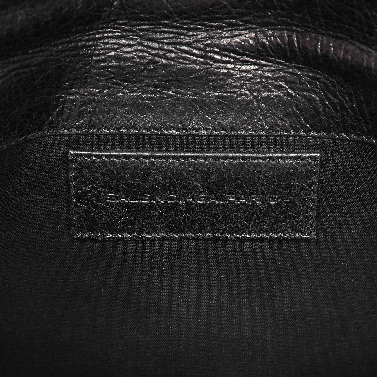 Balenciaga Agneau Giant 21 Silver Hardware Envelope Clutch Black 6 of 10
