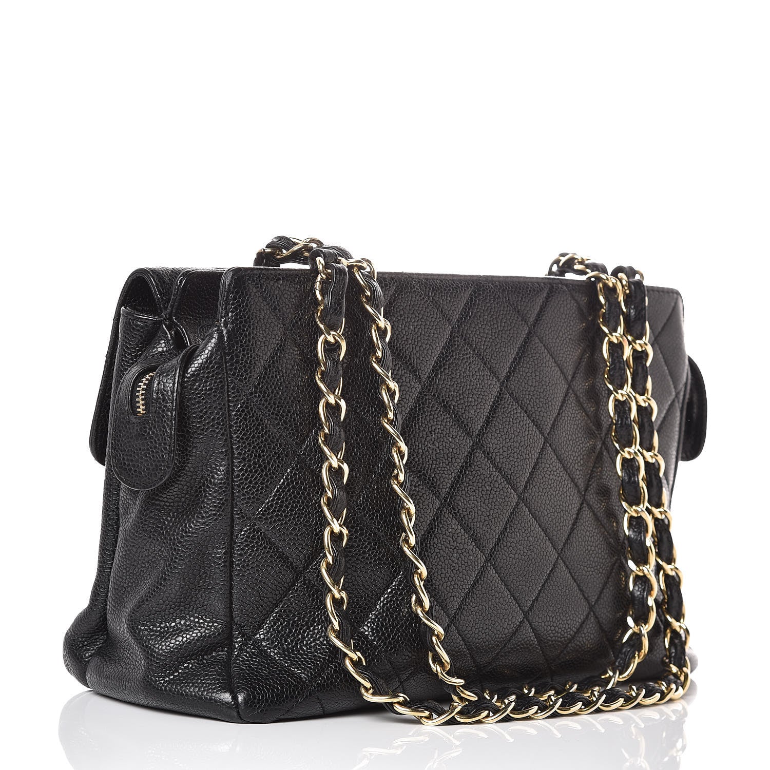 Chanel Caviar Quilted Flap Shoulder Bag Black 3 of 15