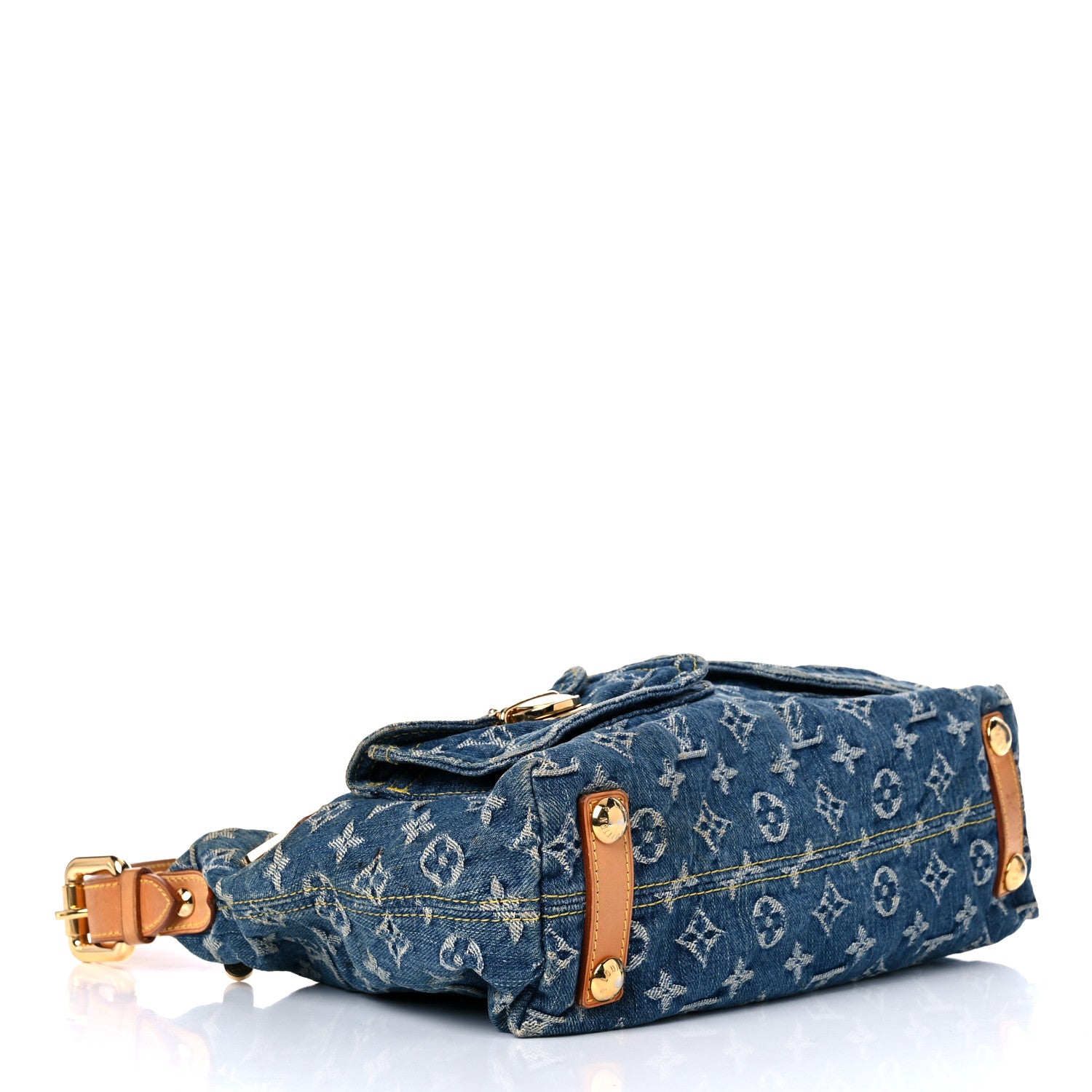 Louis Vuitton Monogram Denim Baggy PM Blue 4 of 23