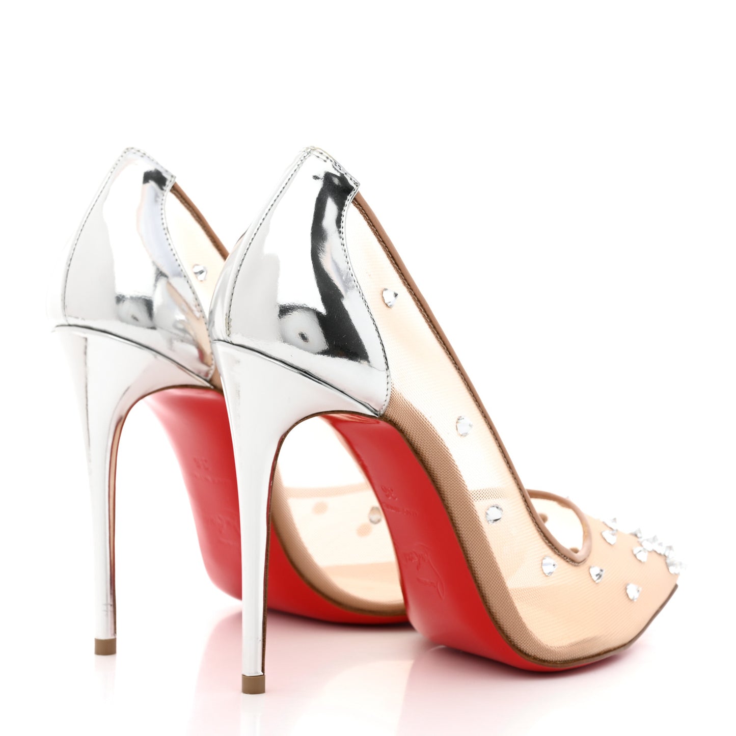 Rete Nappa Degrade 2019 100 Pumps 36 Nude Silver