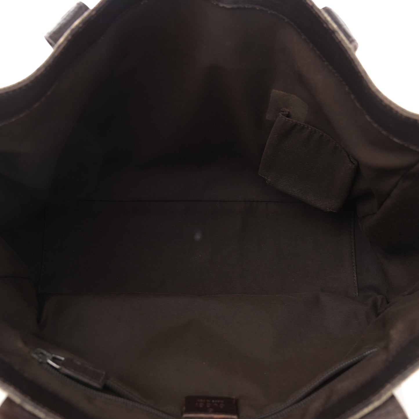 GG Plus Monogram Medium Tote Dark Brown