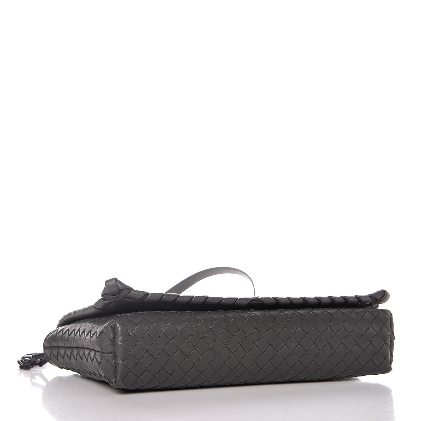Nappa Intrecciato Dahlia Clutch Crossbody Light Grey