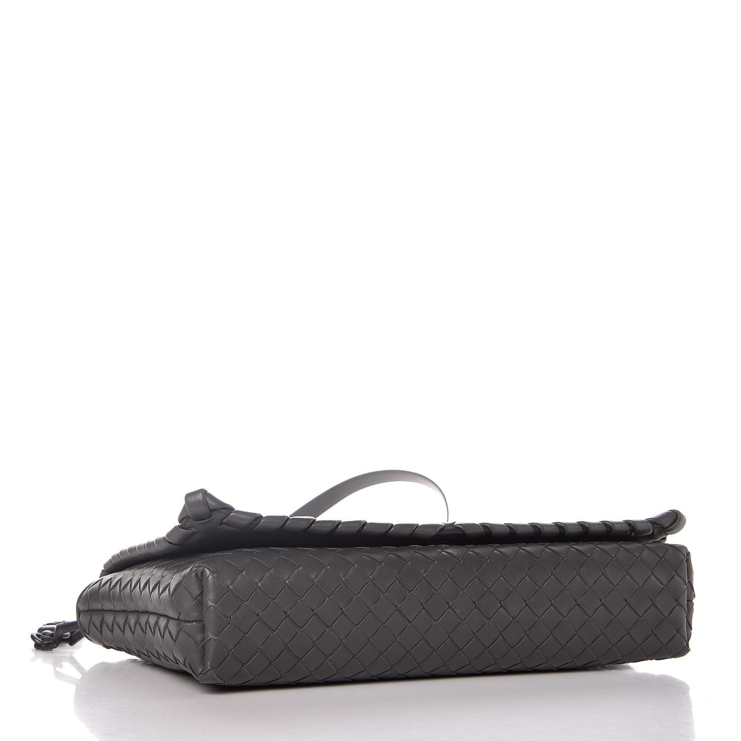 Bottega Veneta Nappa Intrecciato Dahlia Clutch Crossbody Light Grey 4 of 13