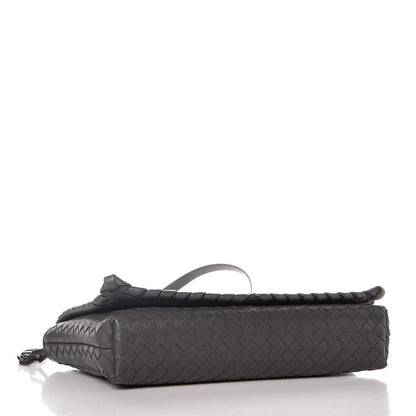 Bottega Veneta Nappa Intrecciato Dahlia Clutch Crossbody Light Grey 4 of 13