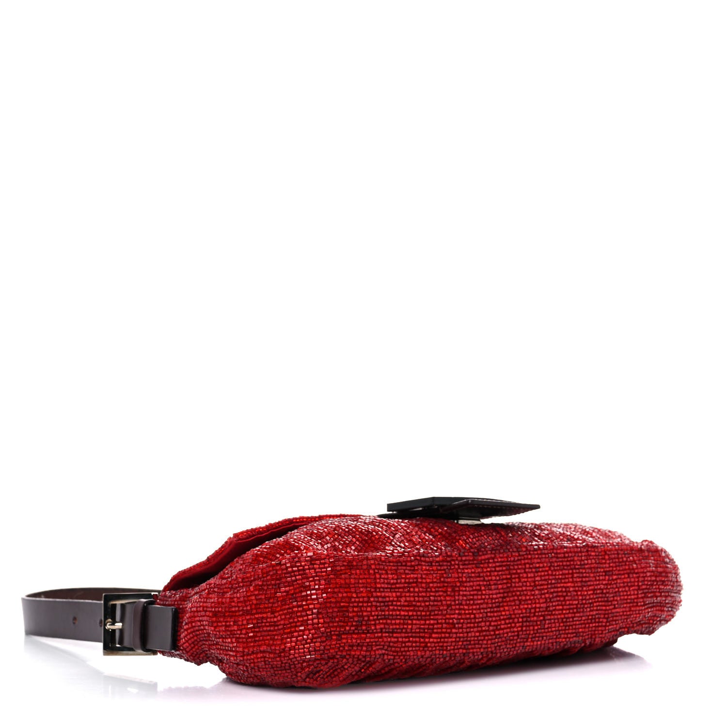 Fendi Beaded Baguette Red 4 of 14