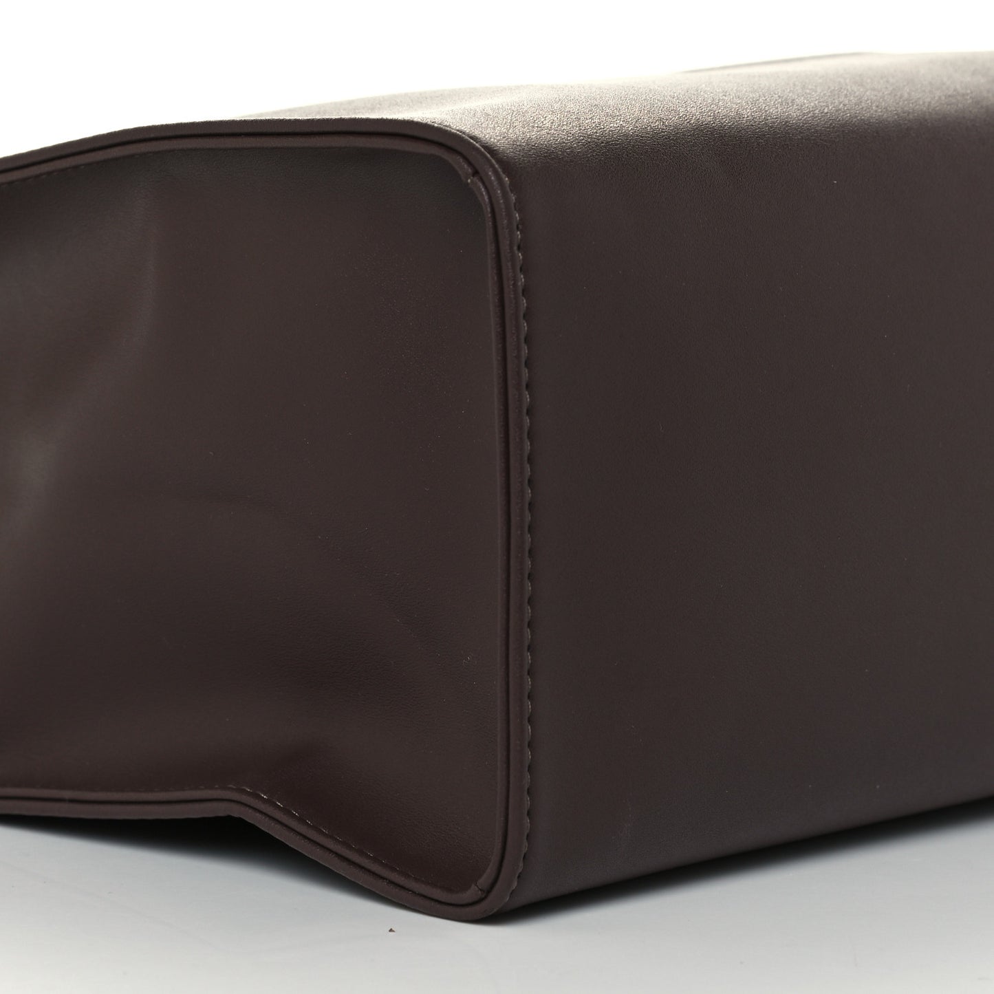 Vegan Leather Medium Shopping Bag Chocolate