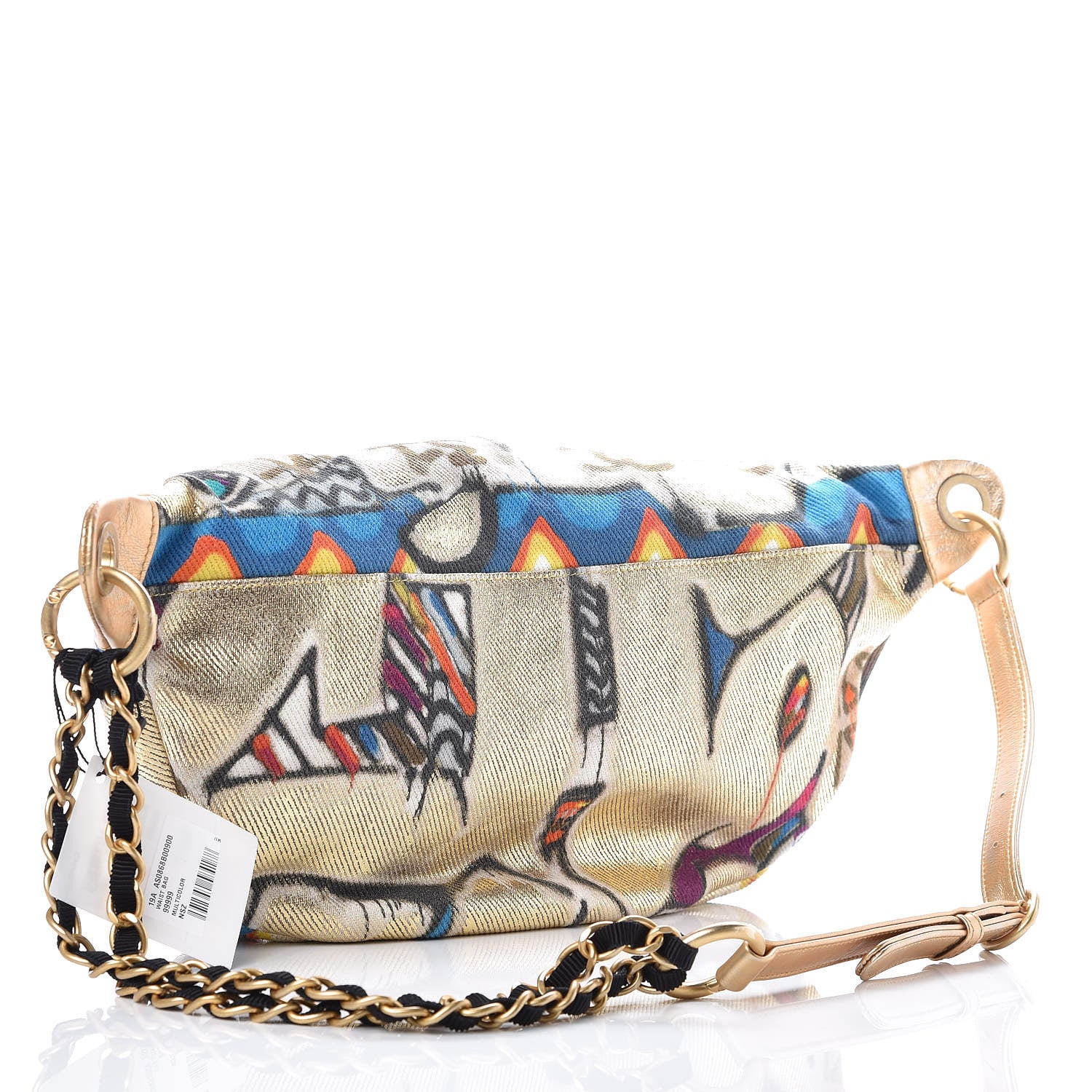 Chanel Graffiti Printed Canvas Street Spirit Waist Belt Bag Multicolor 3 of 10