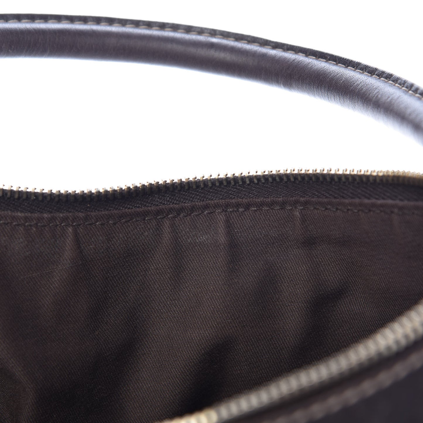 Monogram Large D Gold Hobo Dark Brown