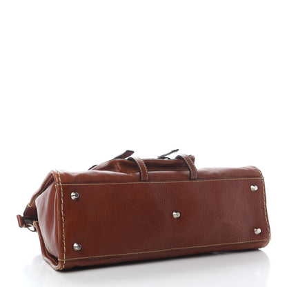 Chloe Calfskin Edith Satchel Ecureil Brown 3 of 10