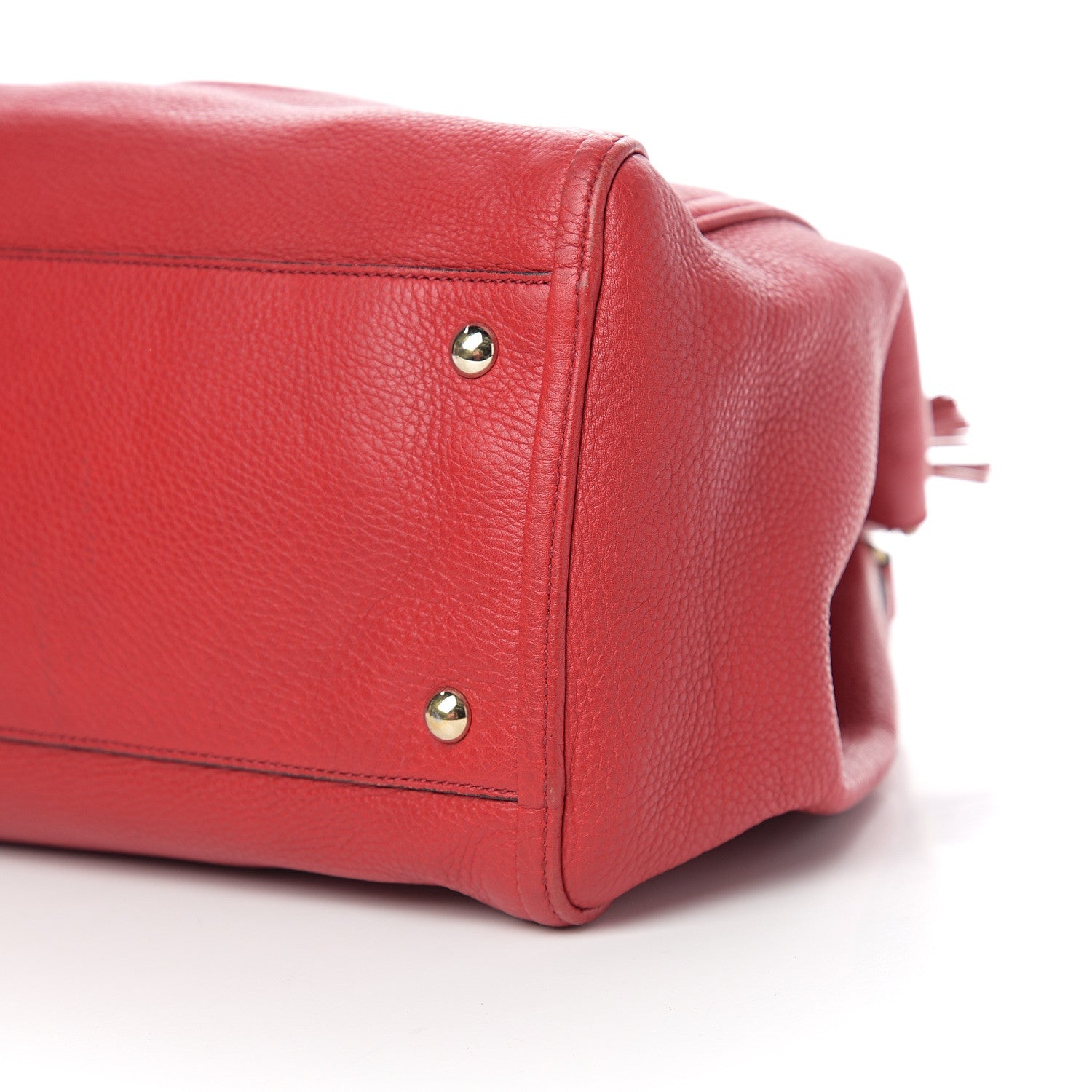 Gucci Pebbled Calfskin Medium Soho Shoulder Bag Red 10 of 10