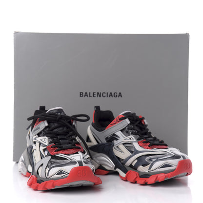 Balenciaga Rubber Mesh Bi-Color Womens Track.2 Open Sneakers 35 Black Grey Red 10 of 10
