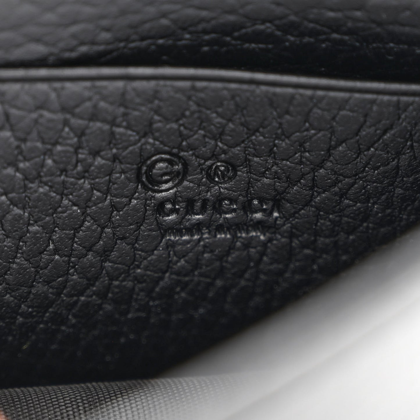 Dollar Calfskin Interlocking G Chain Wallet Black