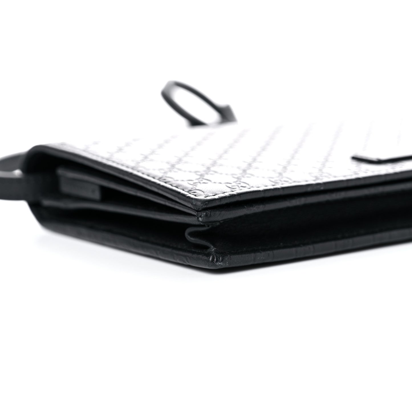 Microguccissima Crossbody Wallet Black