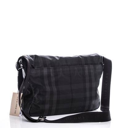 Burberry Smoked Check Medium Elgin Messenger Bag Black 3 of 8