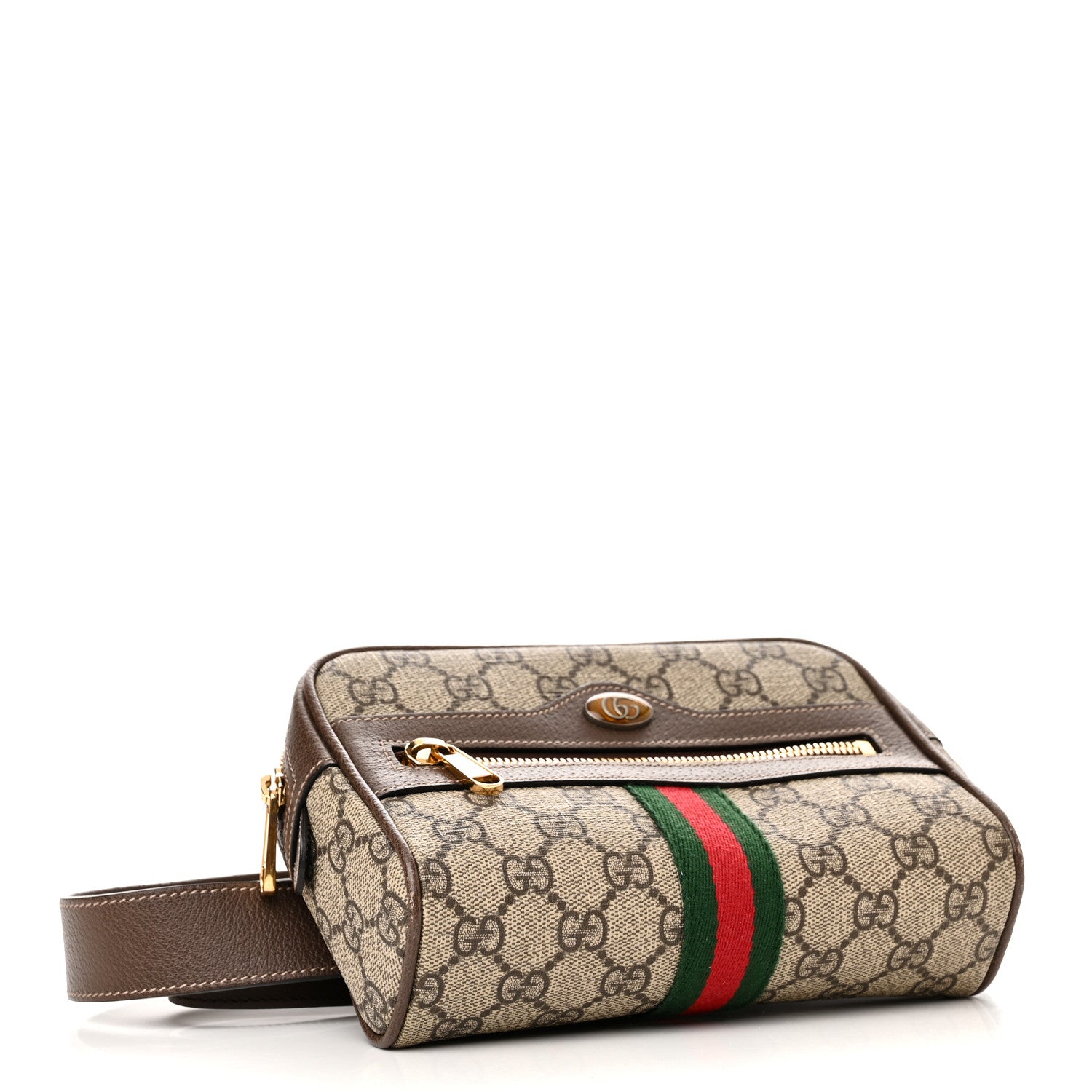 Gucci GG Supreme Monogram Web Small Ophidia Belt Bag 95 38 Dark Brown 4 of 10