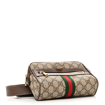 Gucci GG Supreme Monogram Web Small Ophidia Belt Bag 95 38 Dark Brown 4 of 10