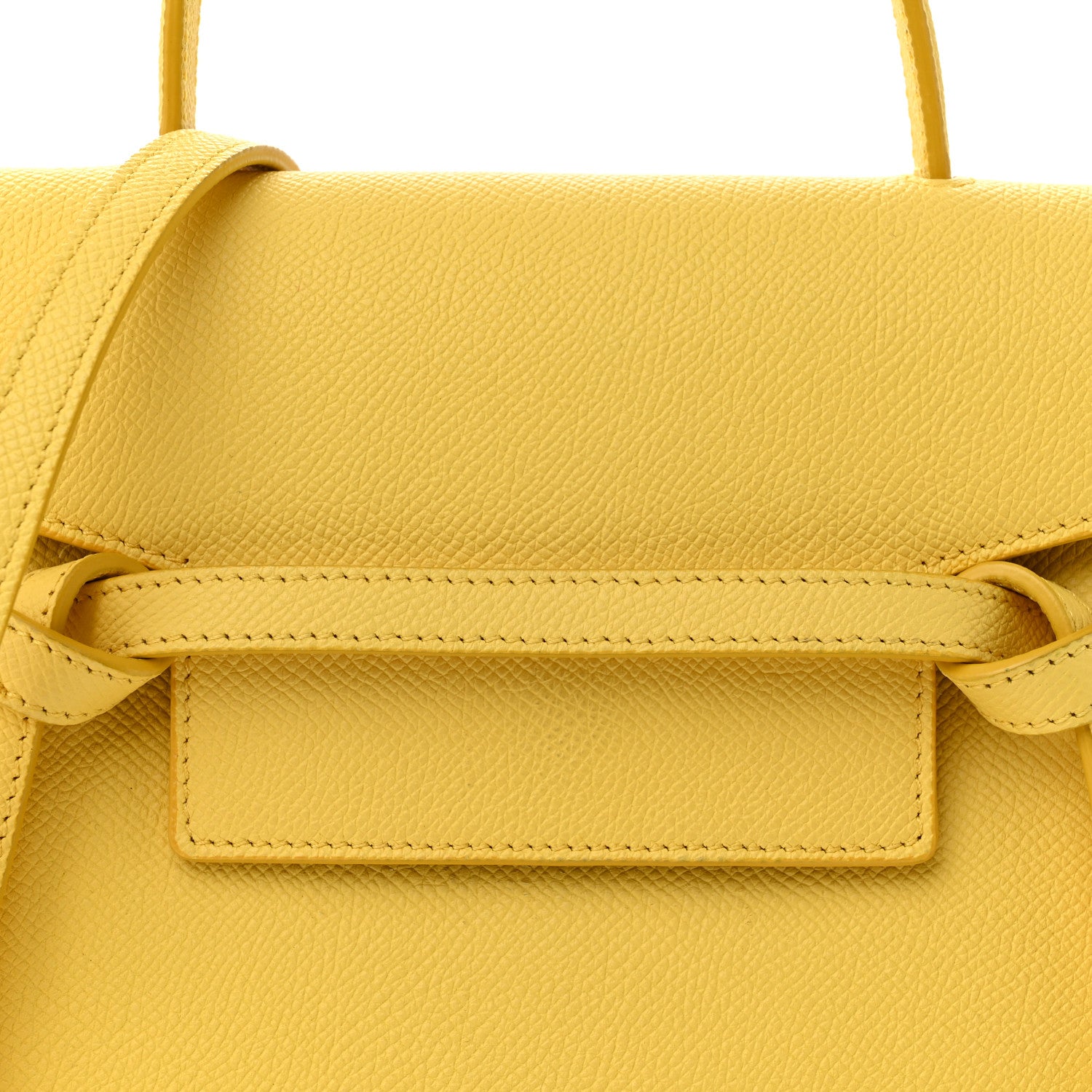 Celine Grained Calfskin Nano Belt Bag Citron 8 of 16