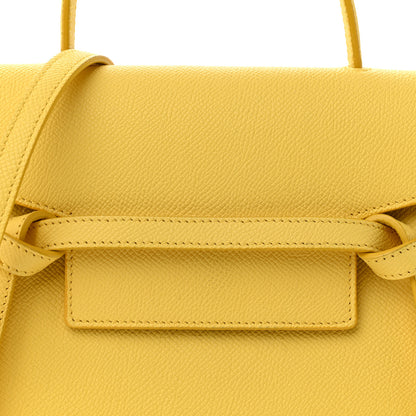 Celine Grained Calfskin Nano Belt Bag Citron 8 of 16