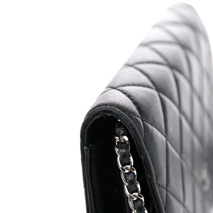Chanel Lambskin Quilted Wallet On Chain WOC Black 16 of 18
